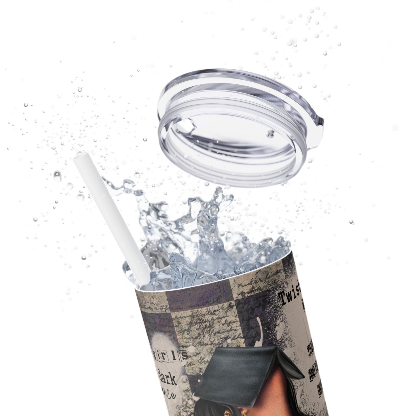 Skinny Tumbler with Straw, 20oz