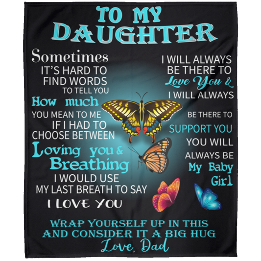 To My Daughter | FLM Arctic Fleece Blanket 50x60