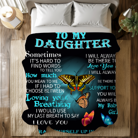 To My Daughter | FLM Arctic Fleece Blanket 50x60